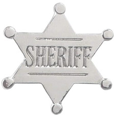 SHERIFF STAR Pin Badge - UK