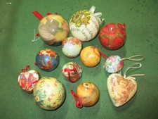 12 x vintage Paper Mache