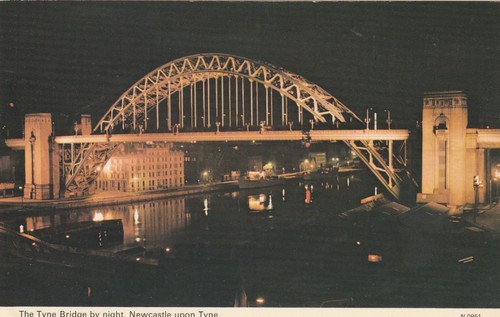 Vintage tyne bridge night - vintage,