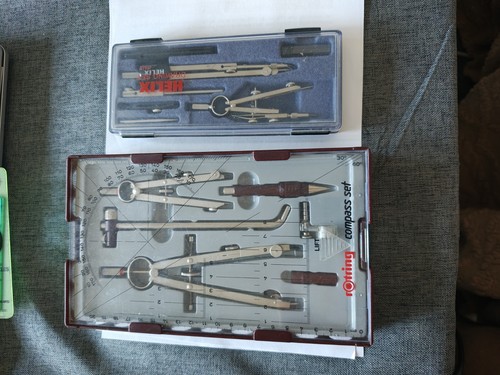 Vintage technical drawing - technical, set