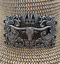 Antiqued Bronze Longhorn Bull