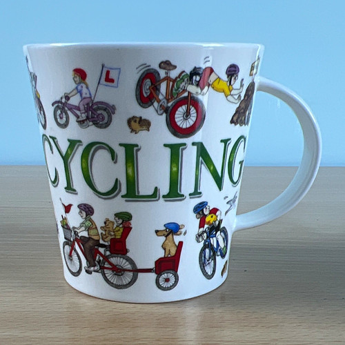 Dunoon bone china mug - dunoon, cycling