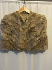 Vintage real fur cape stole