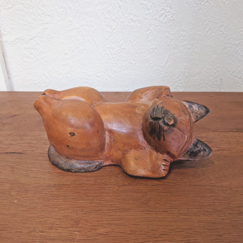Vintage wooden hand - wooden, carved