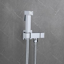 Square Chrome Brass Douche Set