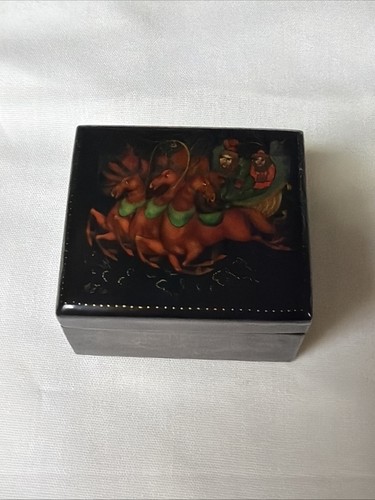 Russian folk art black - folk, lacquer