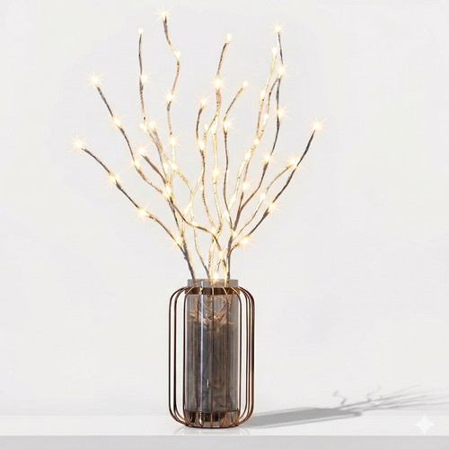 1pc birch branch - light, led