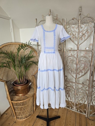 Vintage lace cheesecloth - , hippy