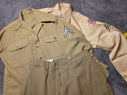 Lot wwii uniform shirts - lot, of