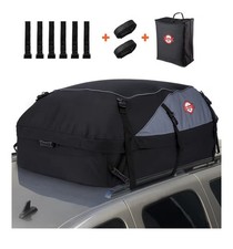 Sailnovo Car Roof Box 16 Cubic Feet Foldable Waterproof 1000D with Non-Slip Mat