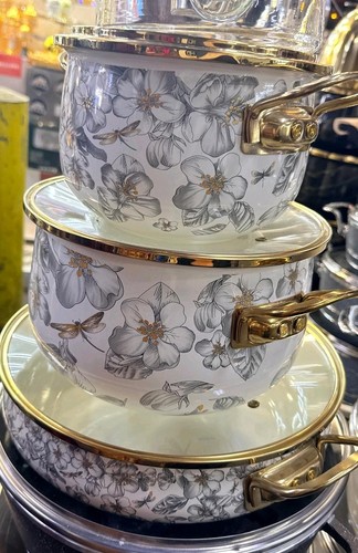 3pcs enamel cookware - 3pcs, pots