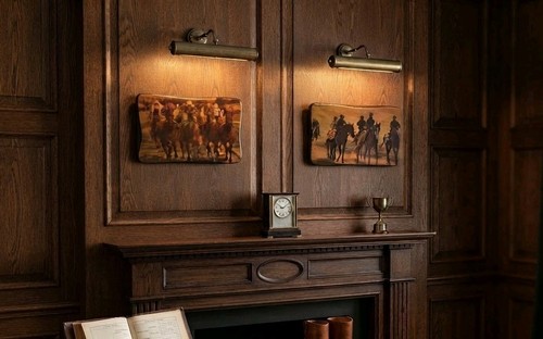 Antique pair horse - horse, wall