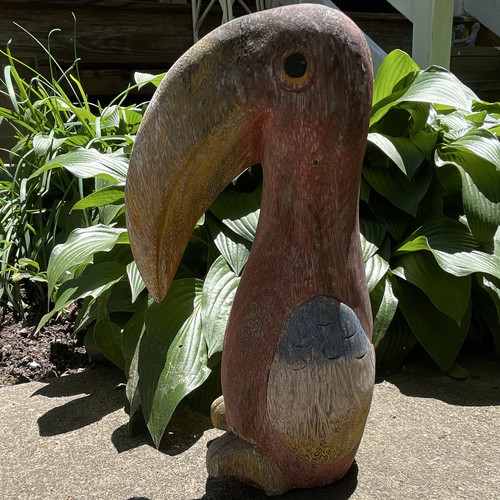 Vtg inch hand carved - inch,