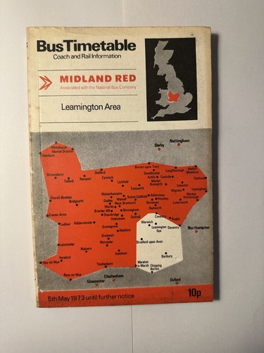 Bus timetable midland - bus, red