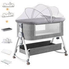 Baby Bedside Crib Sleeper Bassinet Safe Co-Sleeping Storage Bag Easy install