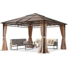 4x4 m Garden Gazebo hard top
