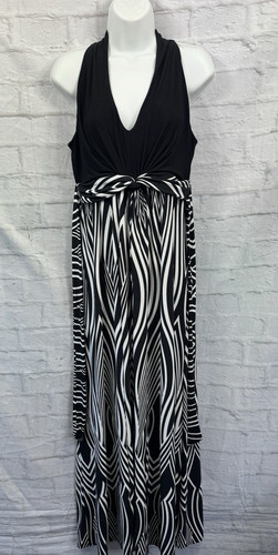 Wallis maxi dress black white - black,