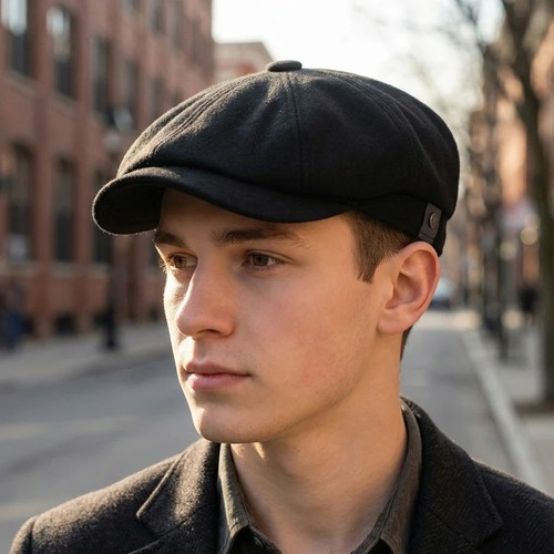 Flat cap with - cap, 'shelby'