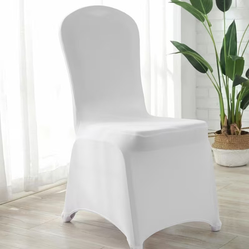 White stretch chair - white,
