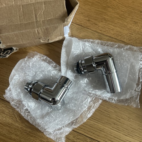 Chrome corner towel rail - chrome,