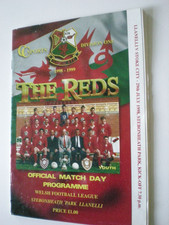 LLANELLI  v  STOKE CITY,   29th JULY 1998,   WITH TEN AUTOGRAPHS.