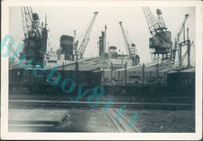 Ships being Repaired At Tyneside Shipyard  original press Photo 