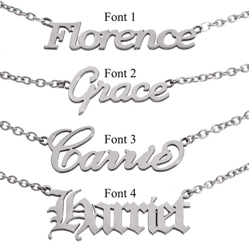 Personalised name pendant - personalised,