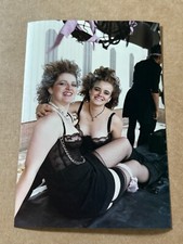 Vintage Glamour Photograph Two  Attractive Women In Lingerie 6" x 4" 1990s