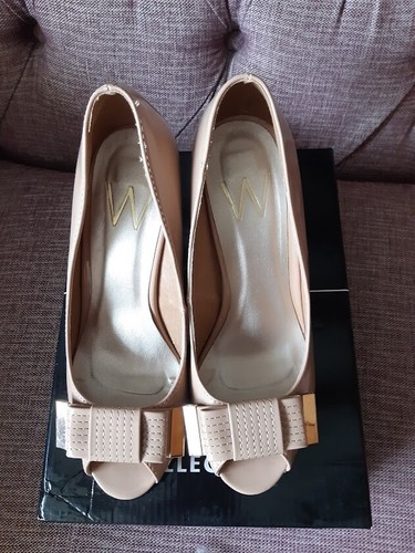Wallis ladies peep toe patent - wallis,
