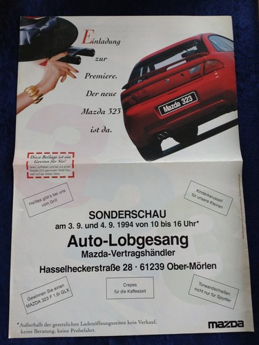 Mazda 323 brochure 1994 - brochure,
