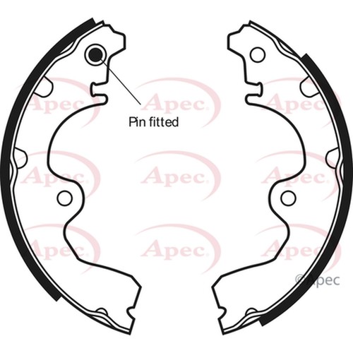 Brake shoes set - for, toyota