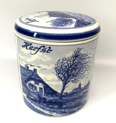 Delft hand painted four - delft, hand-painted