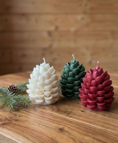 Tree shaped christmas candle - 3,