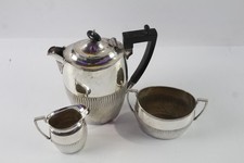 George III Tea Service Silver Plate Three Piece Vintage EPNS 891g