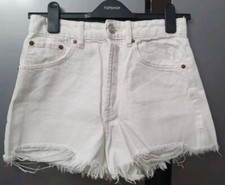 Zara White Womens Denim Shorts