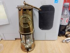 VINTAGE BRASS MINERS LAMP-