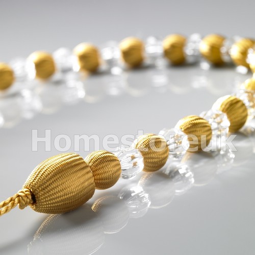 Modern beaded crystal - crystal, rope