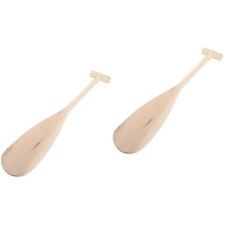  2 Count Oar Paddle Wood Boat Paddles Wooden Canoe Unfinished for Kids