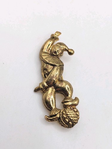 Vintage gold tone - gold, jester