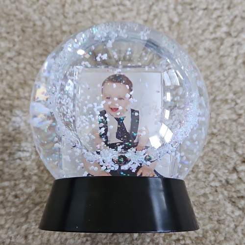 Photo insert clear snow - clear, globe