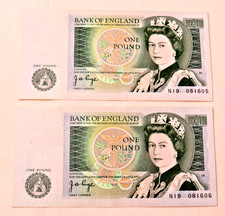 Consecutive one pound 1 - consecutive,