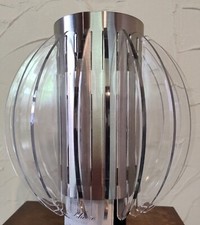BHS CEILING LIGHT SHADE PENDANT - METAL WITH PERSPEX FINS - ATOMIC STYLE