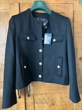 Holland Cooper Chelsea Jacket In Black Twill