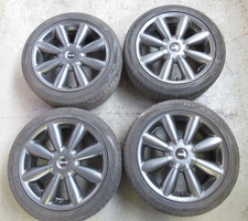 MINI R60 Countryman 18" Turbo Fan R126 Anthracite Black Alloy Wheels &Good Tyres