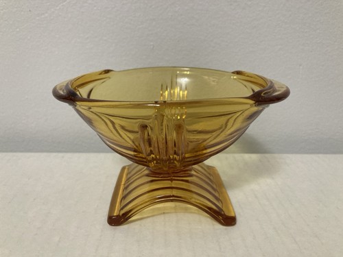 Vintage art deco pressed glass - deco,
