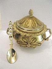 Vintage Indian Brass Sugar or