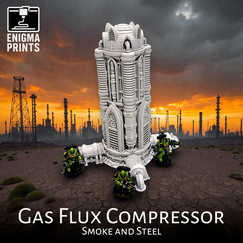Gas flux compressor 28mm 3d - gas,