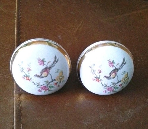 Pair vintage ceramic door - vintage,