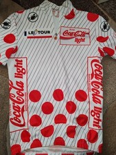 Vintage Cycling jersey shirt '80s Le Tour Coca Cola 36" chest