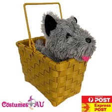 Wizard of Oz Dorothy Toto in Basket Wonders Dog Halloween Costume Accessories